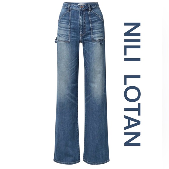 Nili Lotan Denim - NILI LOTAN Quentin Jean in Classic Wash, Size 32.